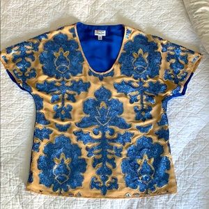 Tracy Reese sequin tunic top